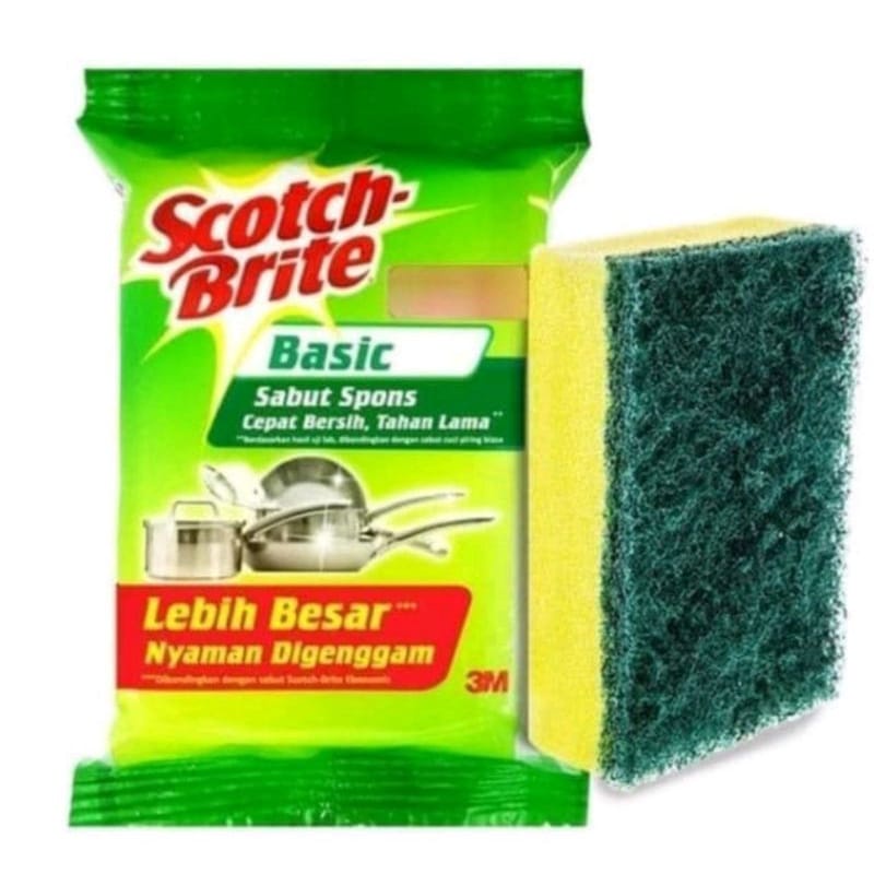 Spon SCOTH-BRITE sabut Cuci piring / Sabut Spon Cuci piring 3M / SCOTH-BRITE