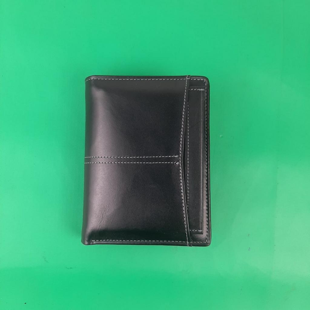 Dompet Pria Kulit Sapi Original Model Berdiri Pakai Zipper