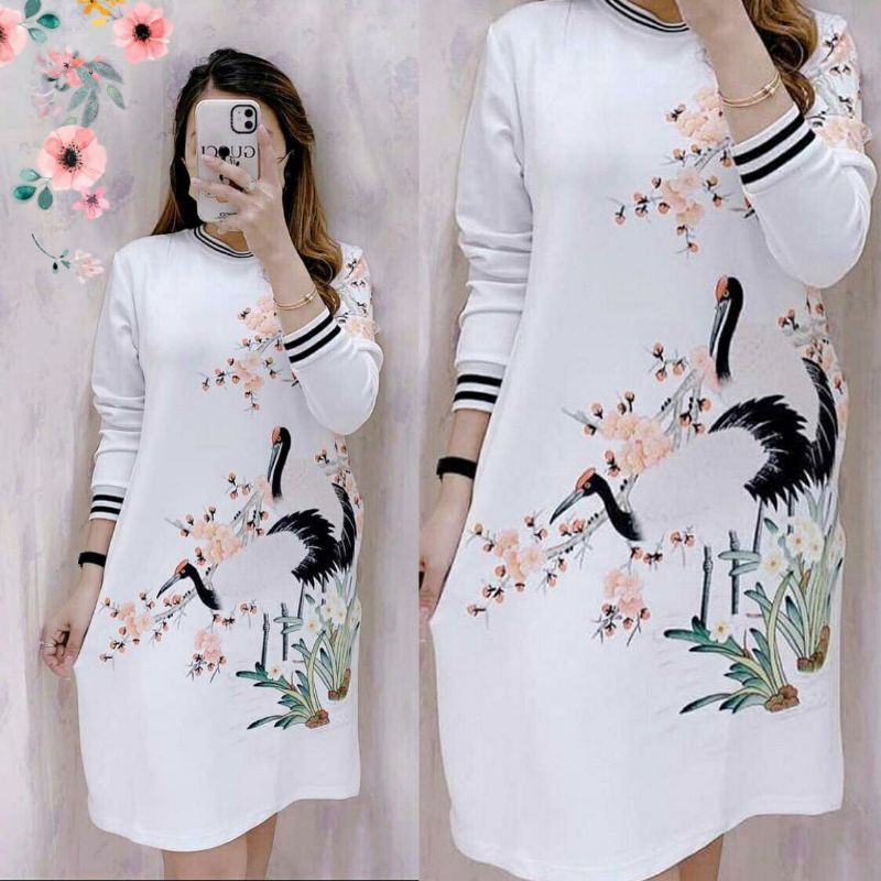 Tunik scuba Flamengo/tunik fashion/tunik printing