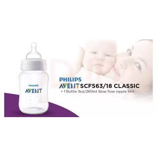 *FRAULEINCO* Philips Avent CLASSIC PLUS SCF563/18 PP 260ml 90z Botol susu bayi philips avent