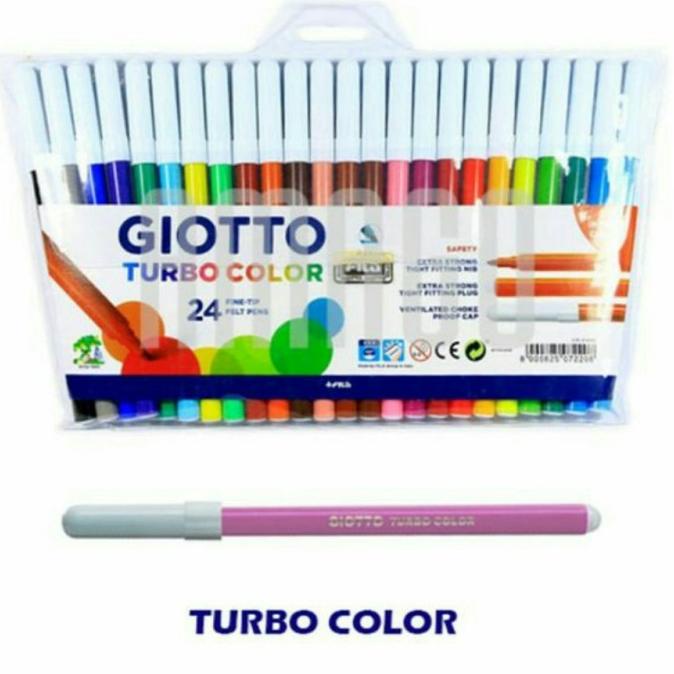 

Spidol 24 Warna Giotto Turbo Color