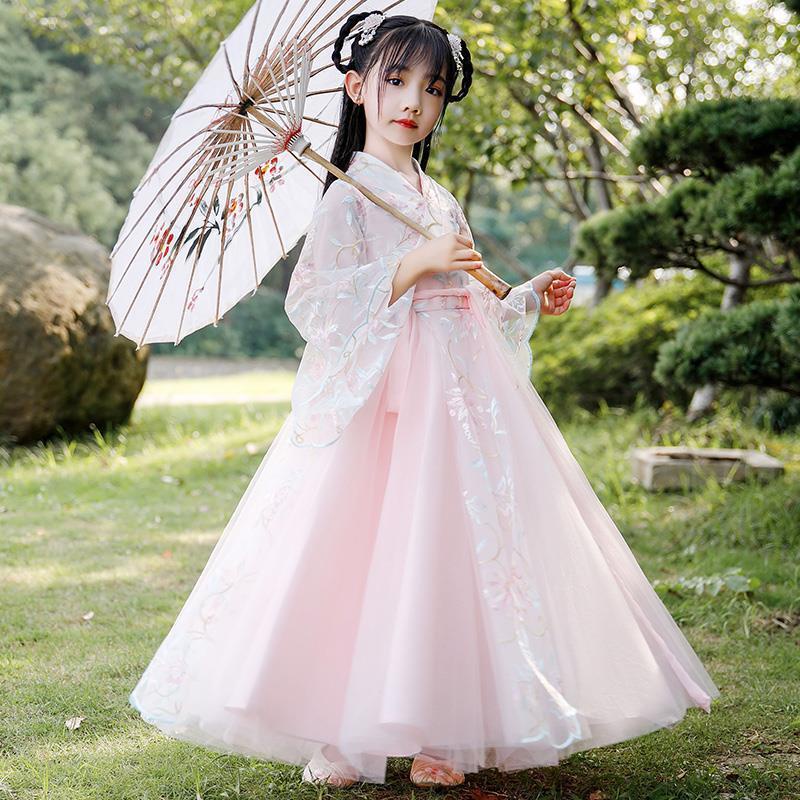 Girls' ancient clothes super immortal Han clothes Ru skirt summer clothes children's Tang clothes su