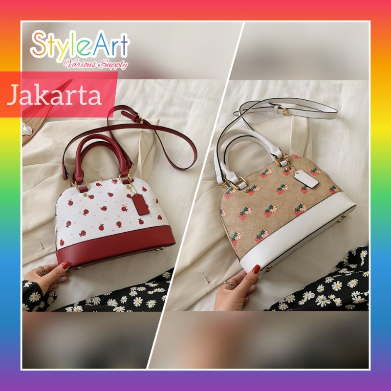 StyleArt SY4815 Tas HandBag Wanita 100% Original Fashion Import Selempang Alma Cherry Strawberry