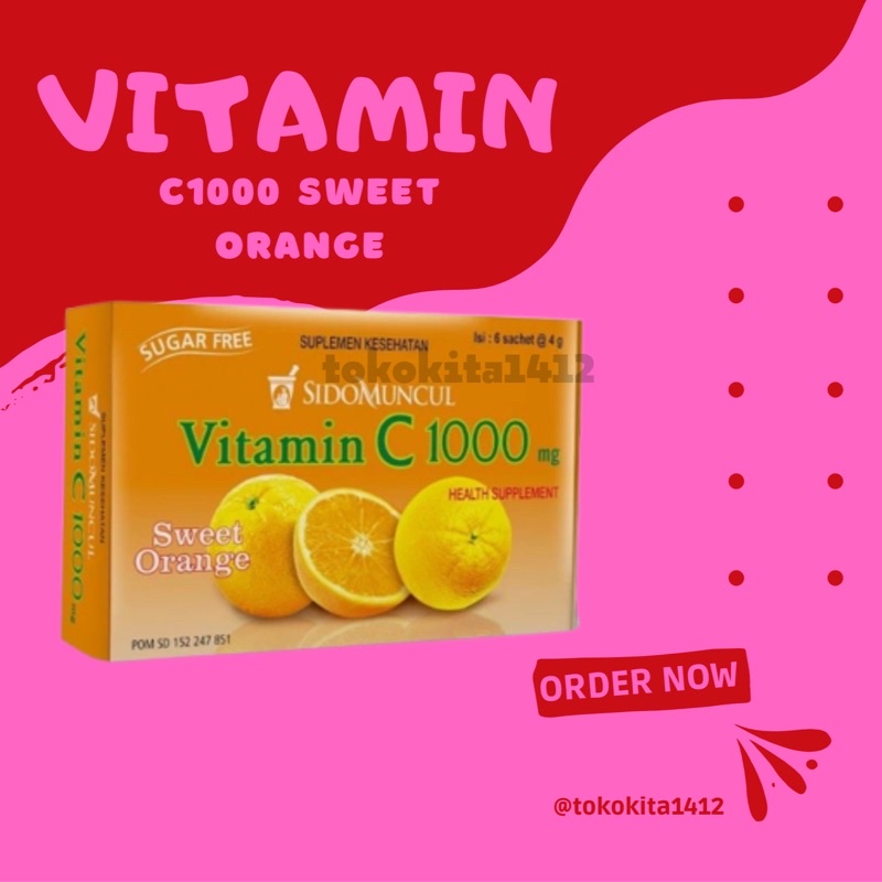 SIDOMUNCUL Vitamin C 1000 Mg rasa Jeruk