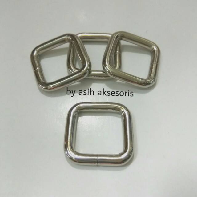 Ring Kotak 2cm( RK 2/5 Nikel )