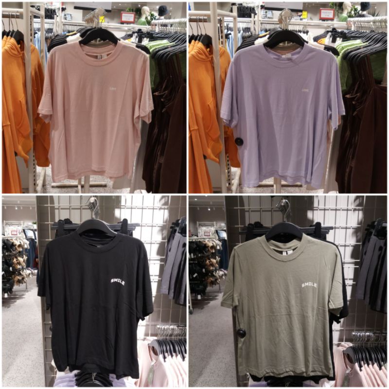 Jual H&M Woman Oversized T-shirt Original New | Shopee Indonesia