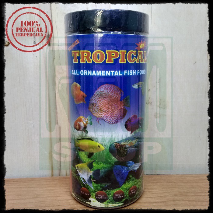 Tropical wonder pakan pelet makanan ikan hias cupang guppy murah