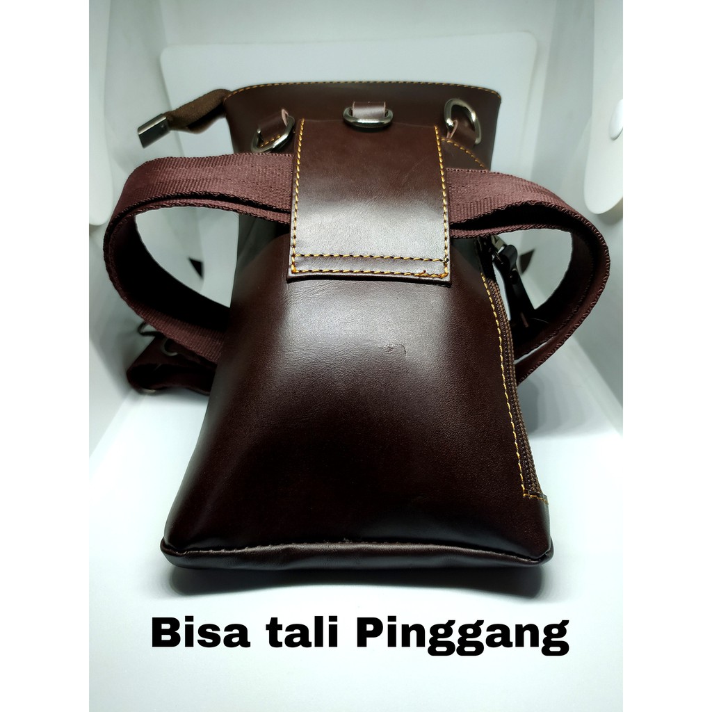 Tas Hp Pria Selempang Murah - Tas Hp Pria Kulit Asli - Tas Hp Pria Pinggang Kulit