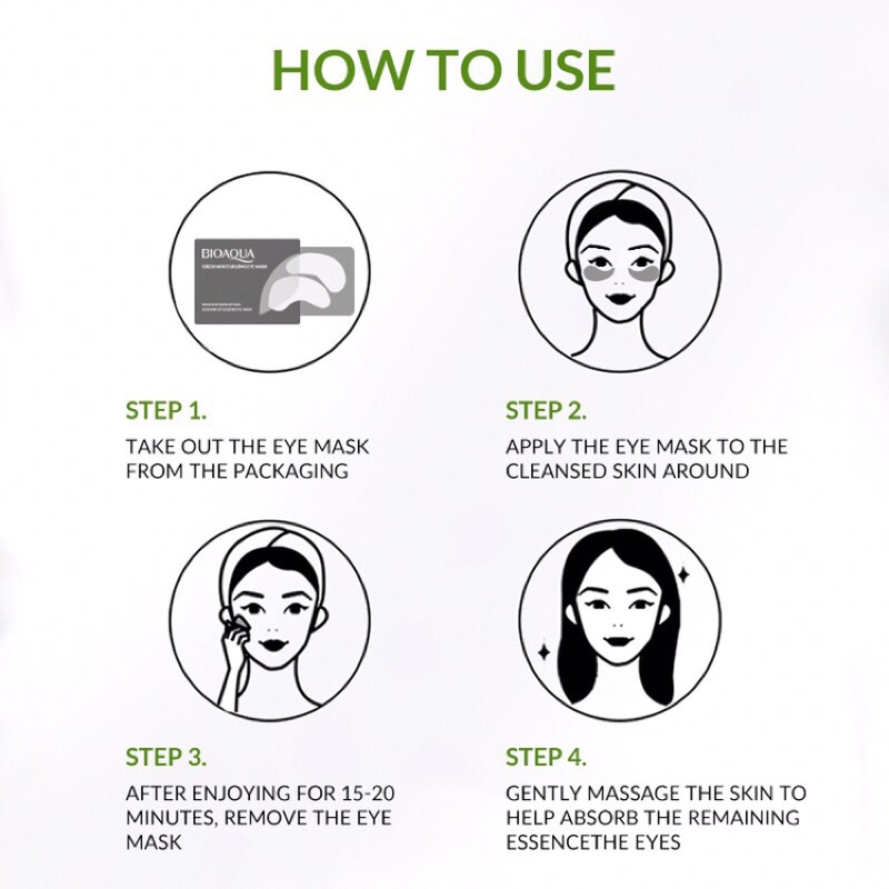 BIOAQUA Eye Mask BPOM Moisturizing Series 7,5g - Masker Mata | bioaqua animal facial sheet mask line