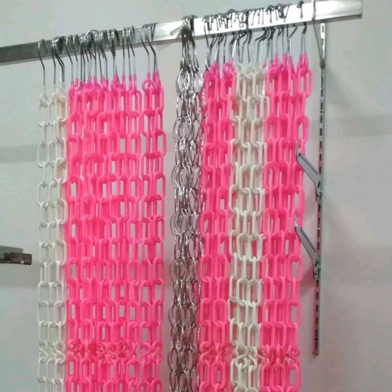 Rantai Plastik Gantungan Baju Hanger Rantai Plastik Gantungan Hanger Baju Display Pakaian _BH