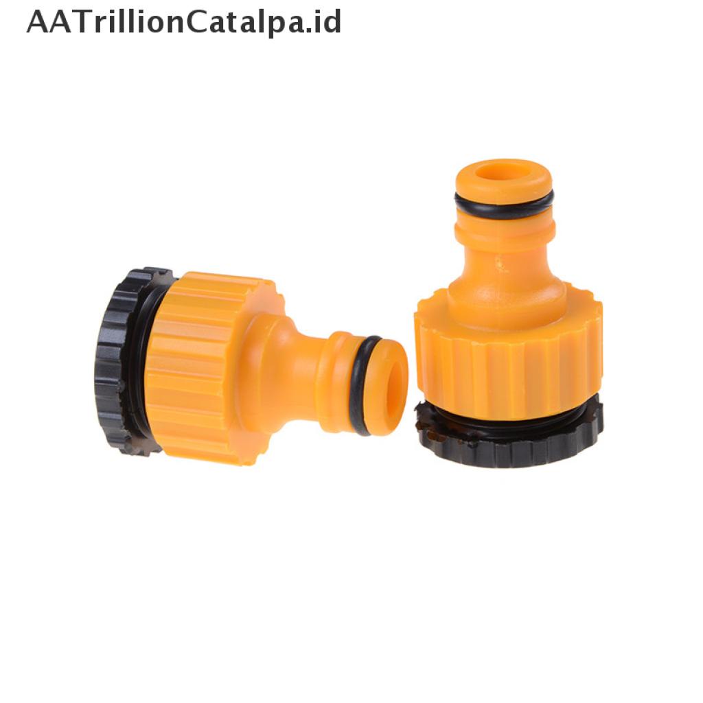 (AATrillionCatalpa) 5pcs Adapter Konektor Selang Air Bahan ABS 1 / 2 &quot;&amp; 3 / 4&quot; Untuk Taman
