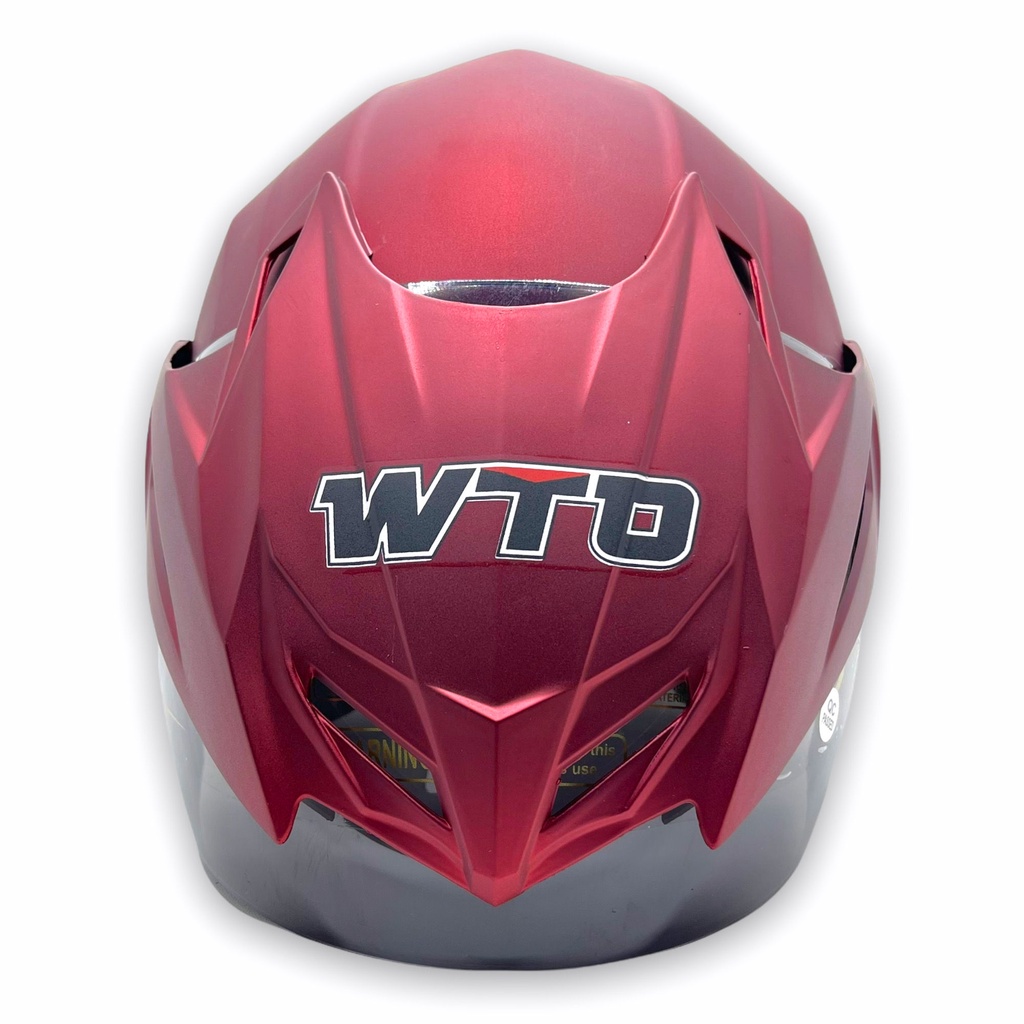 Helm WTO Z1R Pet - D-Smart Polos - Candy Red Doff - Half Face ALL SIZE