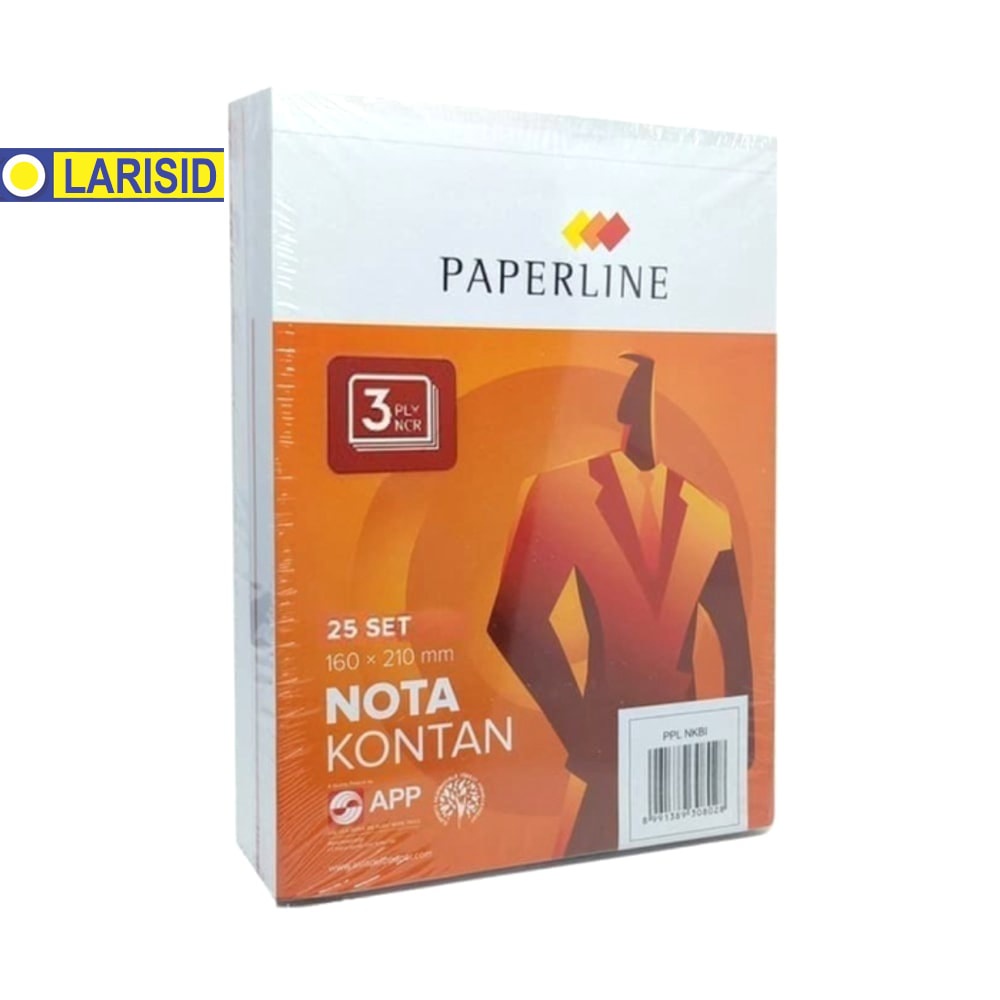 

BUKU NOTA KONTAN BESAR 3 PLY NCR MERK PAPERLINE ISI 10 BUKU