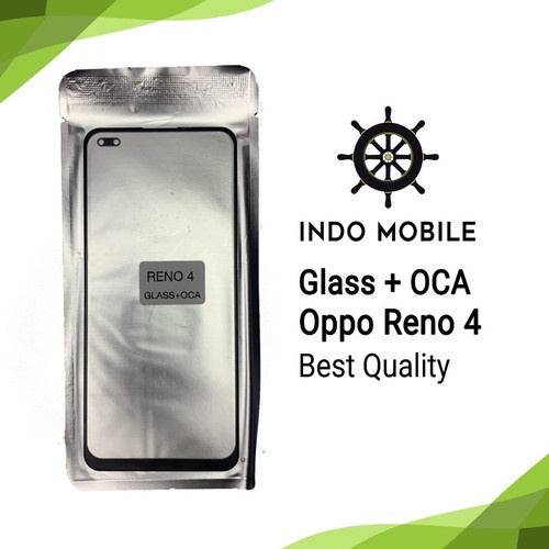 Glass LCD Kaca Depan LCD with Lem OCA Oppo Reno 4