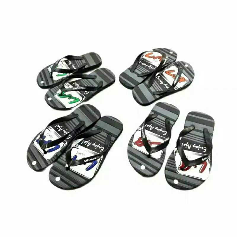 Sandal Jepit Pria Motif Rokok Terbaru,MB/Sendal jepit Spon Cowok Motif Rokok Terbaru , MB