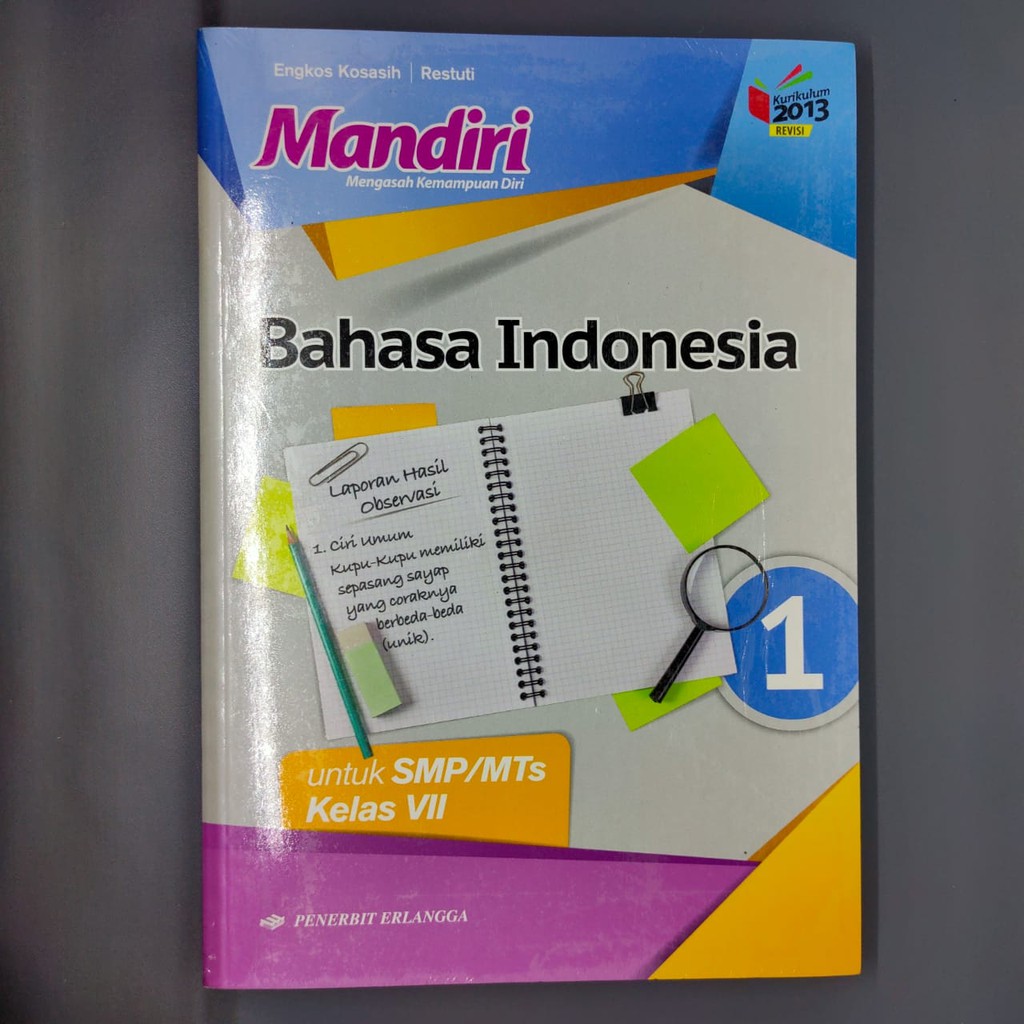 MANDIRI ERLANGGA KELAS 7 : MATEMATIKA, B INGGRIS, B INDONESIA, PKn, AGAMA, IPA, IPS, FISIKA, BIOLOGI-B Indonesia