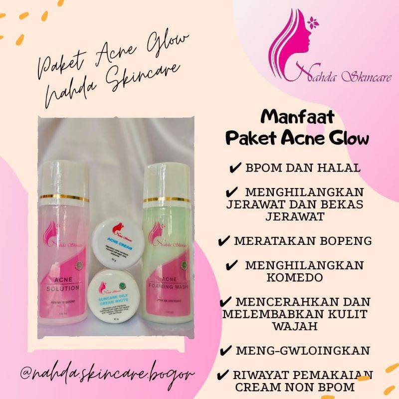 Nahda skincare Ecer-krim malam acne halal bpom