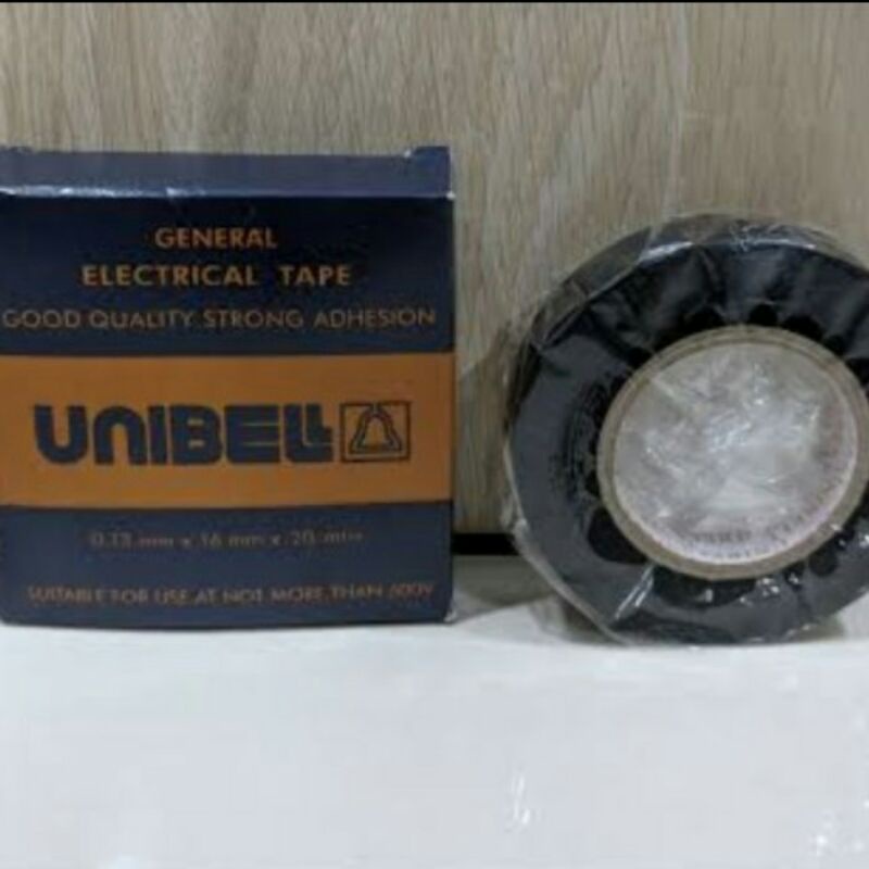 

ISOLASI UNIBELL HITAM KABEL LISTRIK BESAR/KECIL ( SOLASI / SOLATIP / SELOTIP UNIBEL) ELECTRICAL TAPE