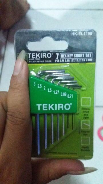 Perkakas Kunci L Tekiro Set Buka Baut Monel Tekiro Kunci L Mini Set 7pcs Tekiro Elektronik
