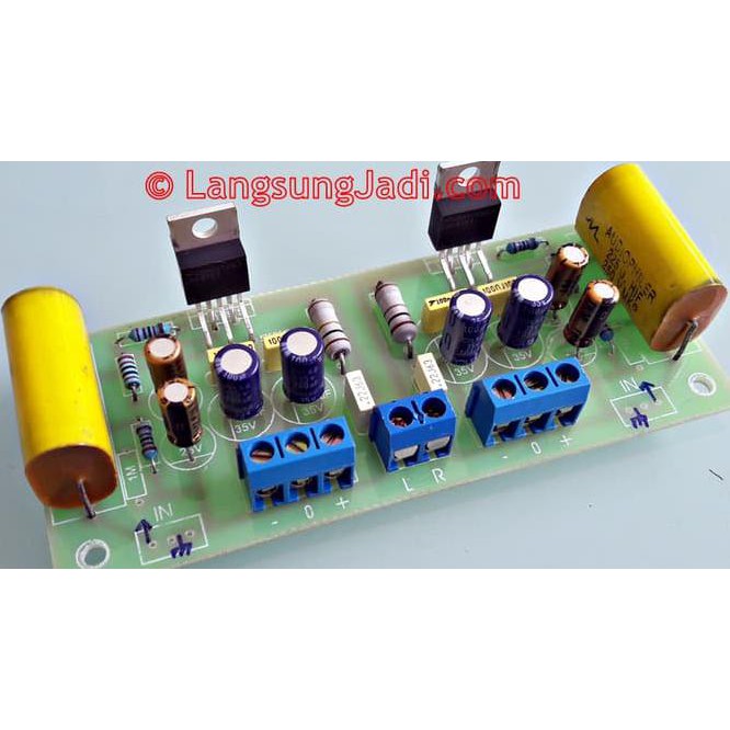 Z2Zv 2X 20W Gainclone Lm1875 Stereo Amplifier Kit-2 Fr4 Pcb Ofgx