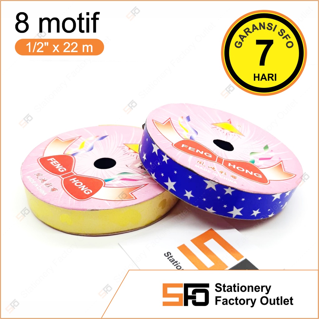 

Pita Jepang Motif 1/2 Inch - 1,27cm