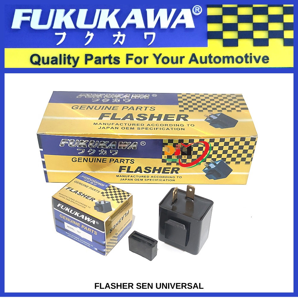 Flasher Sen 12 Volt Universal All Tipe Motor Original Fukukawa