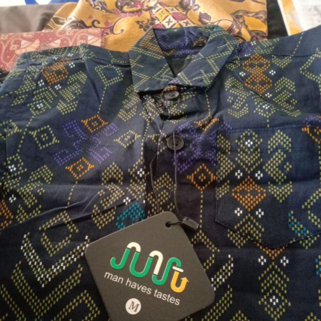 Kemeja Batik Songket Anak Lengan Panjang