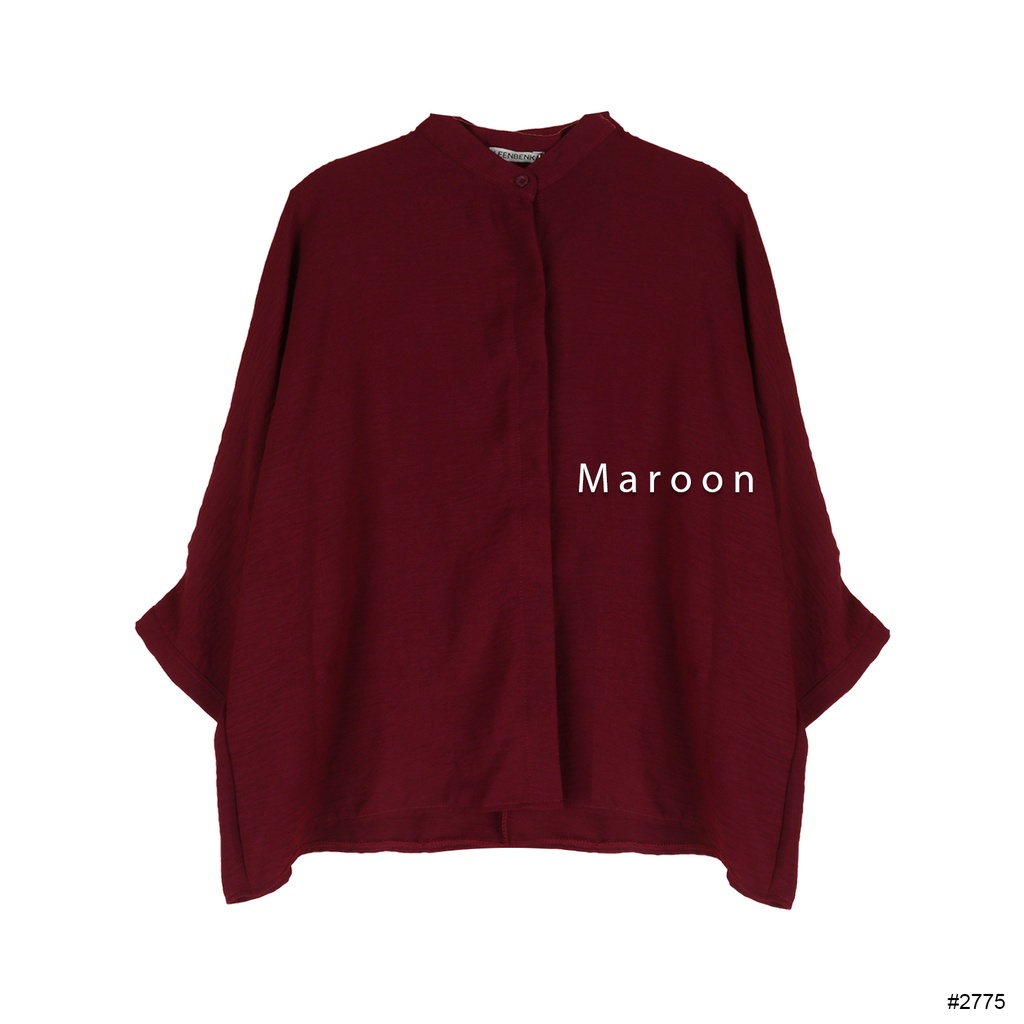 LEENBENKA Tayla Blouse ( uniqlo ) #2775-Maroon