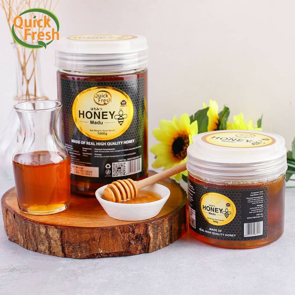 

QuickFresh Honey / Madu Asli 1 kg ( Bucket ) / Alt. Madu Uray / HDI 1000gr / 1kg - Nyonya Lampung