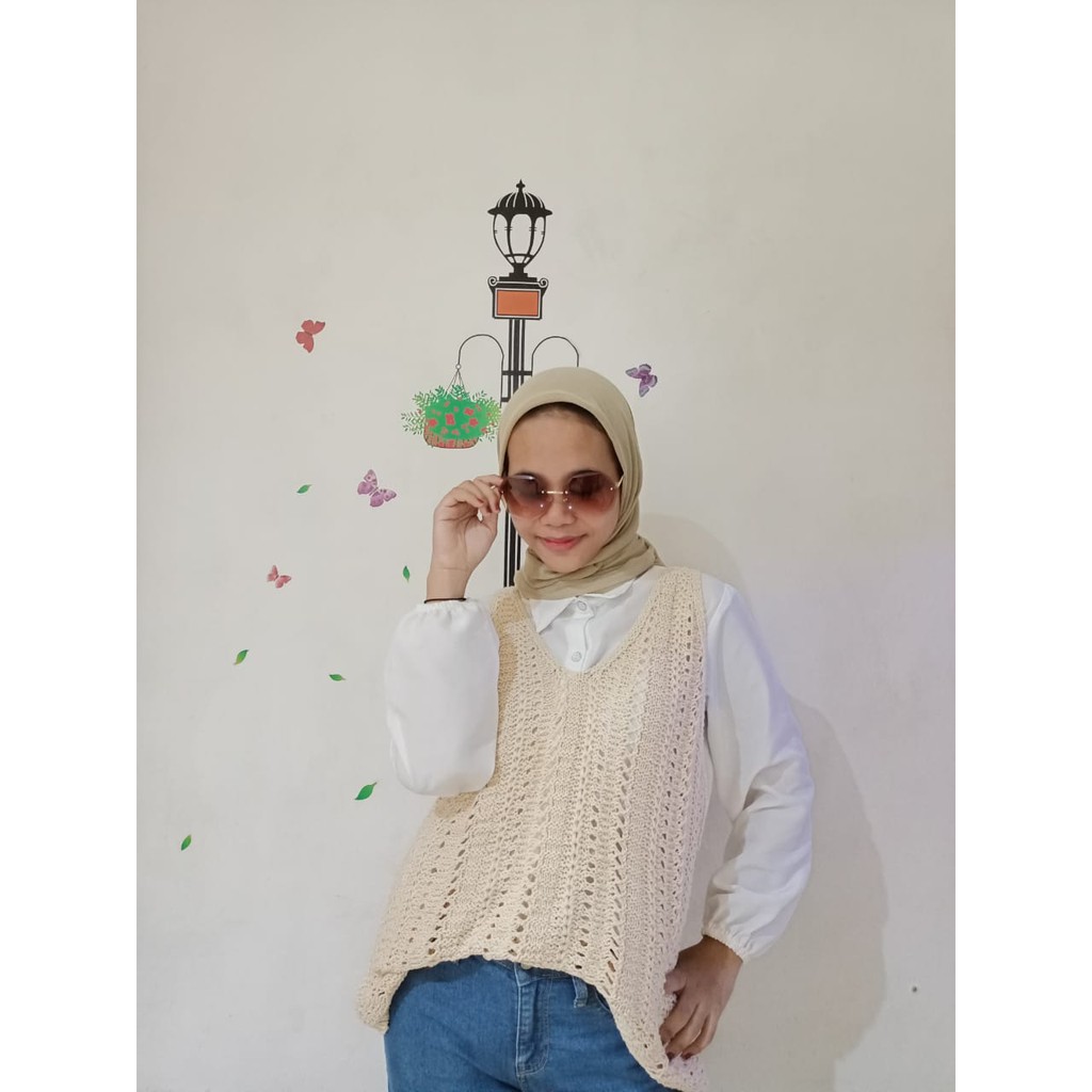 Cod Korean Vest Rajut Kekinian