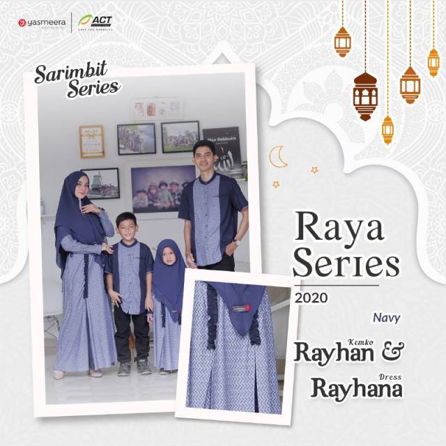 NEW Sarimbit Raya Series 2020 Rayhan Rayhana NAVY Dress Yasmeera