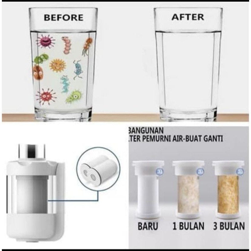 {HJ_888}Water Purifier Pemurni Air Kran Dapur / Filter Saringan Kran/FILTER AIR KRAN