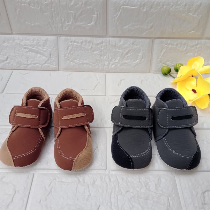 Sepatu bayi laki laki prewalker trendy usia 0-12 bulan sepatu bayi termurah flat