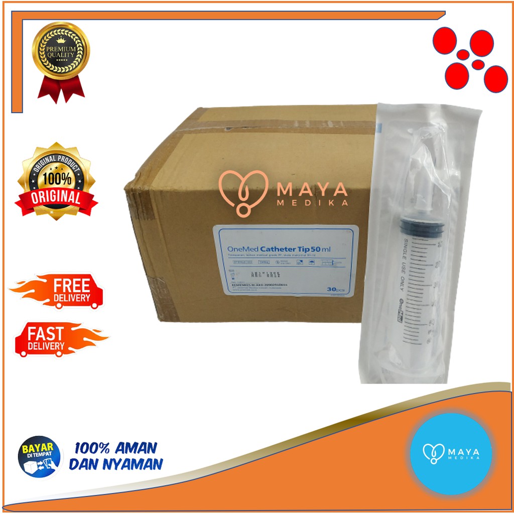 Spoit 50 cc / OneMed / Catheter Tip B30 / Box