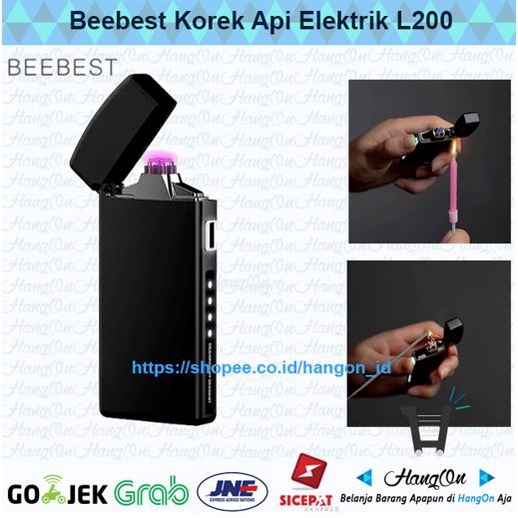 Beebest Korek Api Elektrik Pulse Plasma Cross Arc Lighter - L200