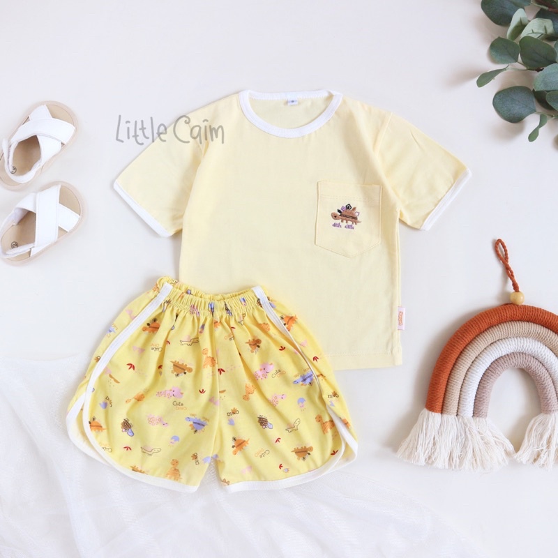 LITTLECAIM - COLOURFUL SET | baju anak | setelan anak