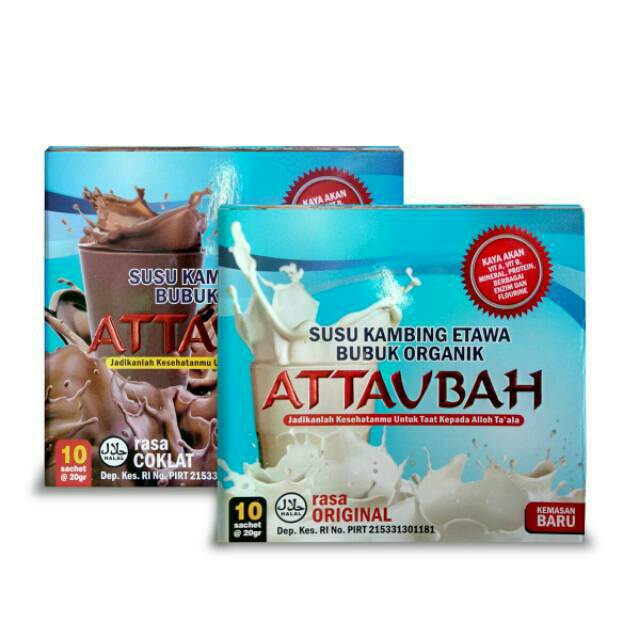

Susu Kambing Etawa Bubuk Organik ATTAUBAH / Original - Coklat - Original