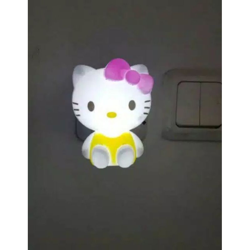 lampu tidur colokan , lampu tidur hellokitty , lampu tidur kitty , lampu dinding kitty