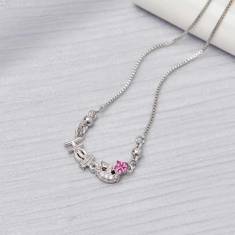 Kalung Anak Hello Kitty silver Anti Karat Kalung Murah Untuk Anak