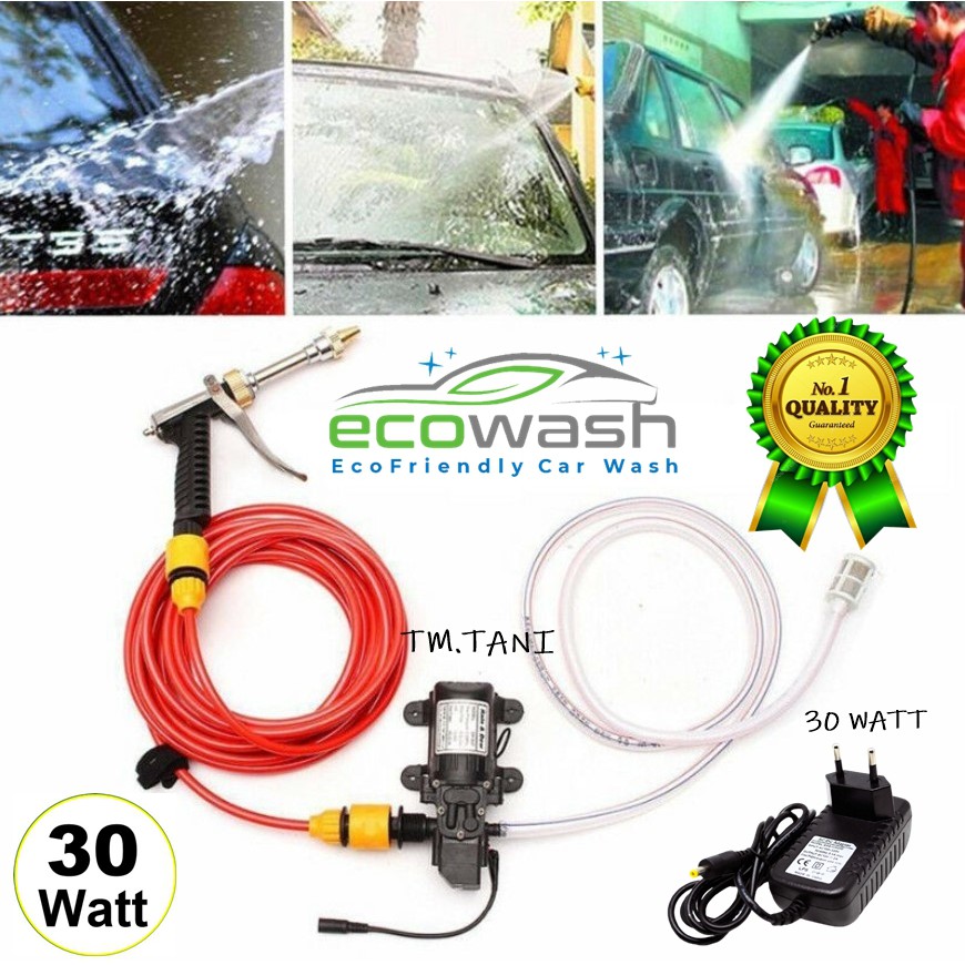 PAKET CUCI MOTOR ECO WASH POMPA AIR DC 12V DAN ADAPTOR 12V 5A 100 PSI MURAH