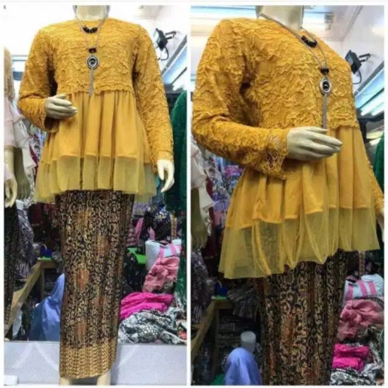 PRODUK ORIGINAL SETELAN KEBAYA ALESHA/KEBAYA WISUDA/KEBAYA TUNANGAN/