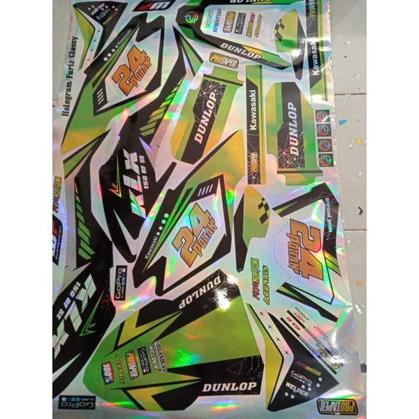 Decal KLX BF , Dtraker Hologram desain bebas sesuai keinginan