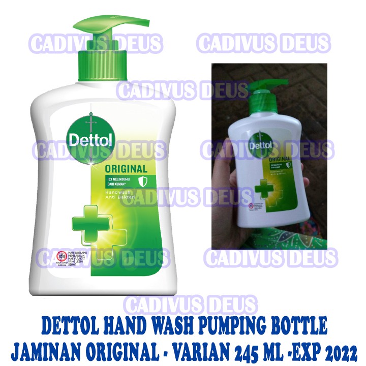 Dettol Original Sabun Cuci Tangan Anti Bakteri - Botol Pumping 245ml - FCD19