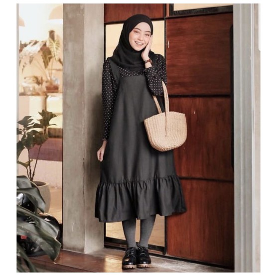 PBG - MIDI OVERALL  Wanita | Baju kodok dewasa polos terlaris kekinian