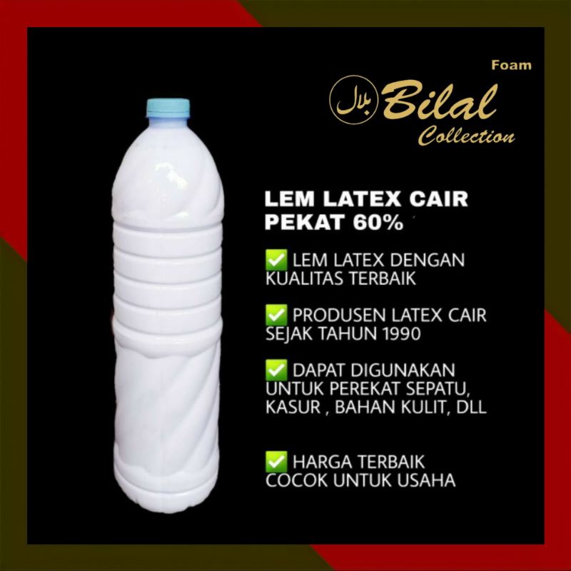 LEM LATEX CAIR BOTOLAN PEKAT dan KUAT (500ML)