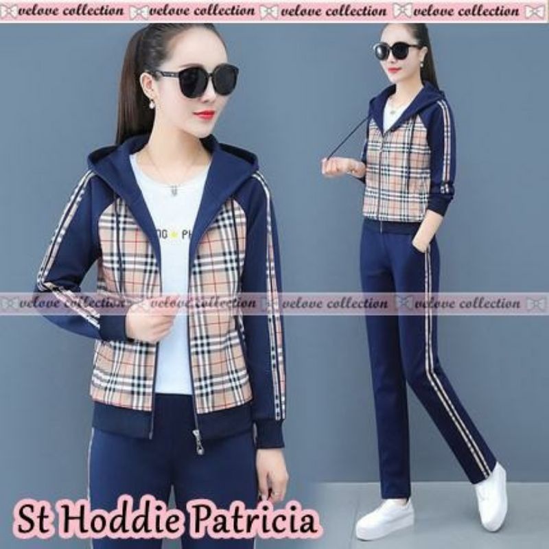 IS Set Hoddie Patricia / Setelan Wanita / Pakaian Wanita / Atasan Wanita / Celana Wanita