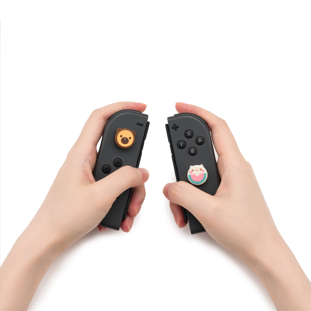 Mousse Bear 4 Penutup Rocker Desain Simulasi Kucing Semangka Untuk Ns Nintendo Switch/Lite