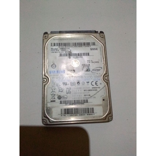 Harddisk Samsung 320GB rusak ukuran 2.5