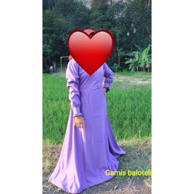 Gamis polos balotel grade A/Gamis Balotelli "fashokhah"