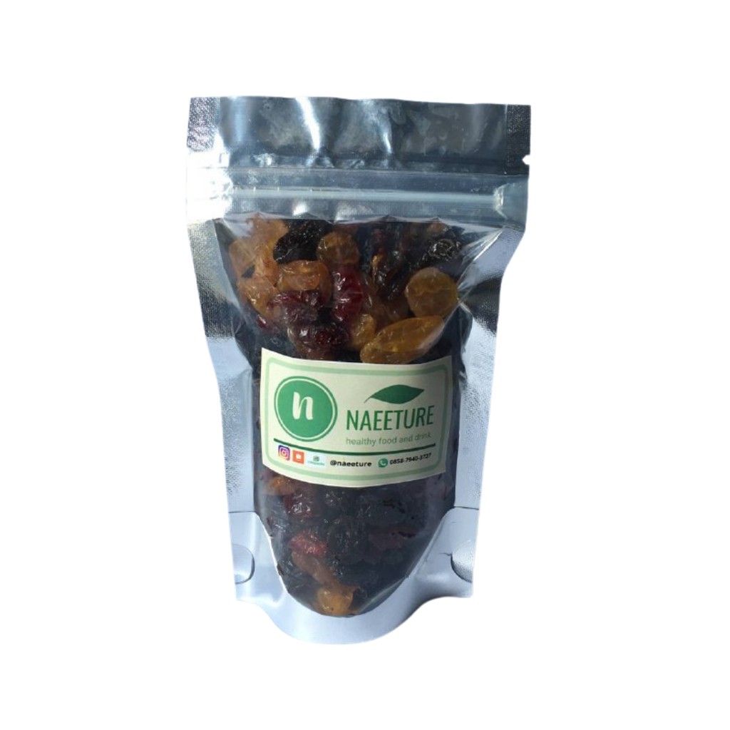 

Mix Craisin. Mix Cranberry, Dark Raisin, dan Golden Raisin. 100 gram